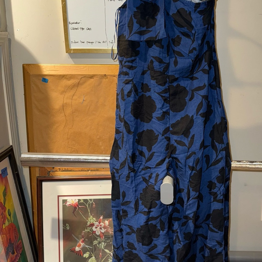 Kate Spade Blue and Black Floral Dress